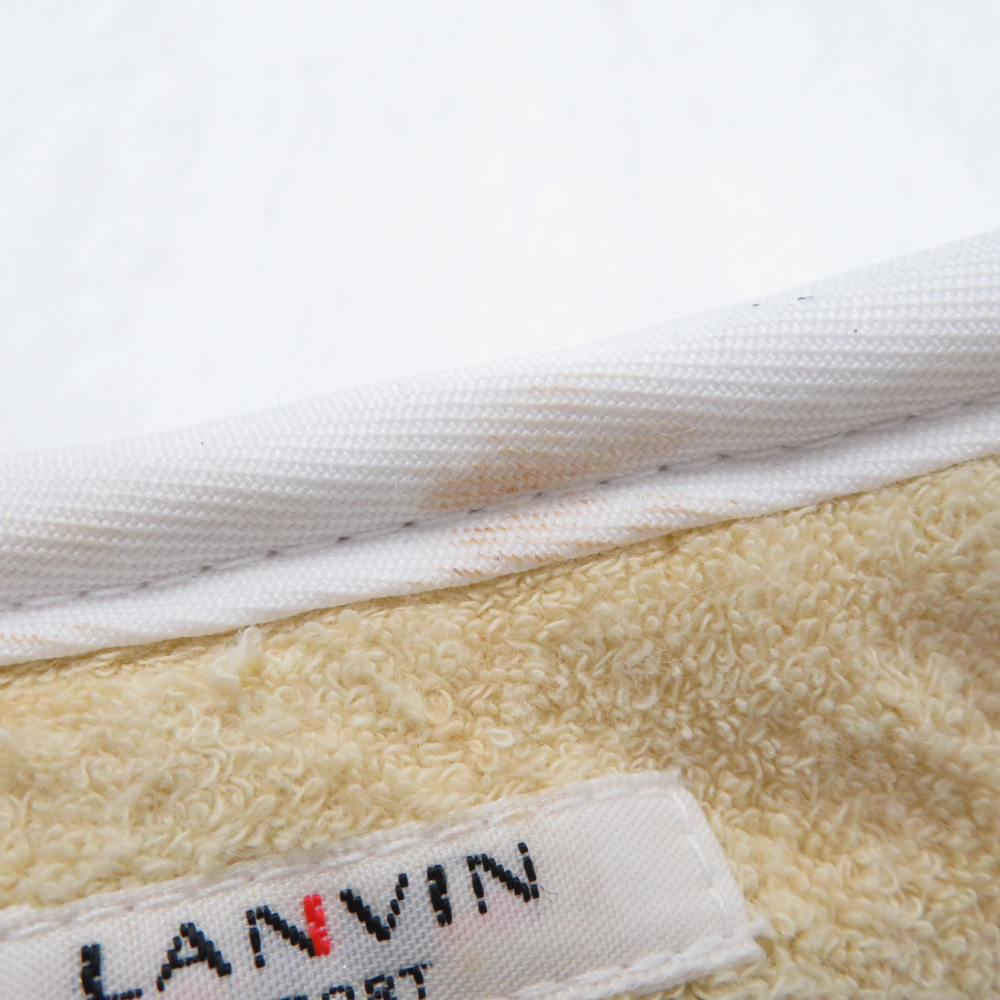 LANVIN SPORT ランバン スポール ツバ広 サンバイザー ホワイト系 FREE 55-59 [240101174186] ゴルフウェア_画像8