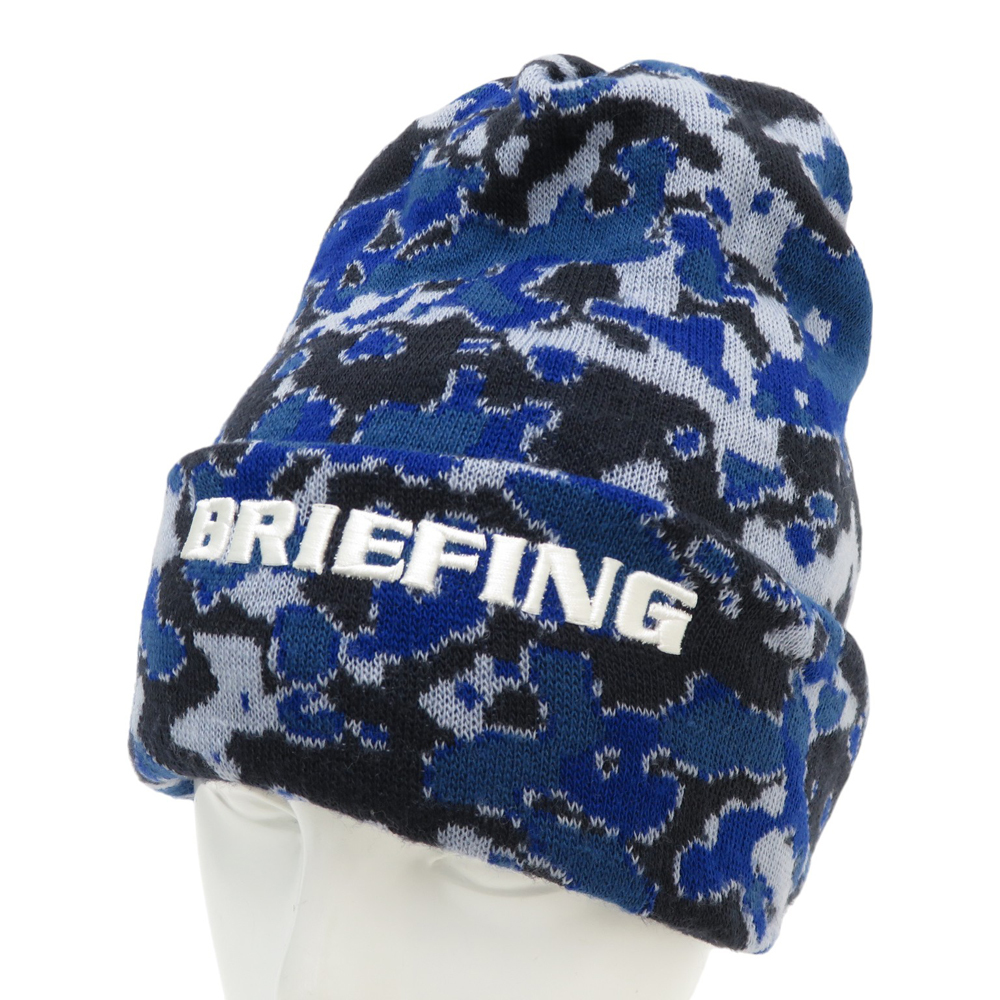 BRIEFING GOLF ブリーフィング ニット帽 迷彩 カモフラ柄 ブルー系 [240101145076] ゴルフウェア_画像1