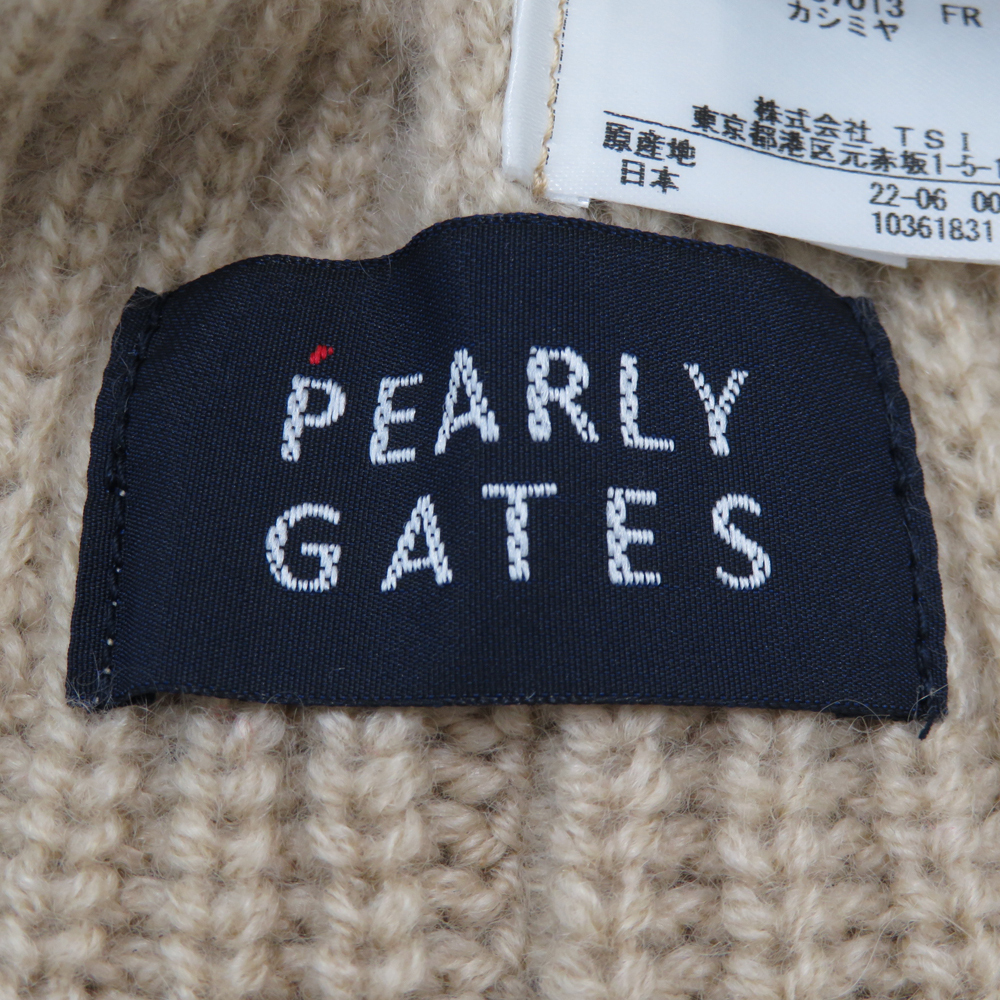 PEARLY GATES パーリーゲイツ カシミヤ ニット帽 ベージュ系 FR [240101159267] ゴルフウェア_画像5