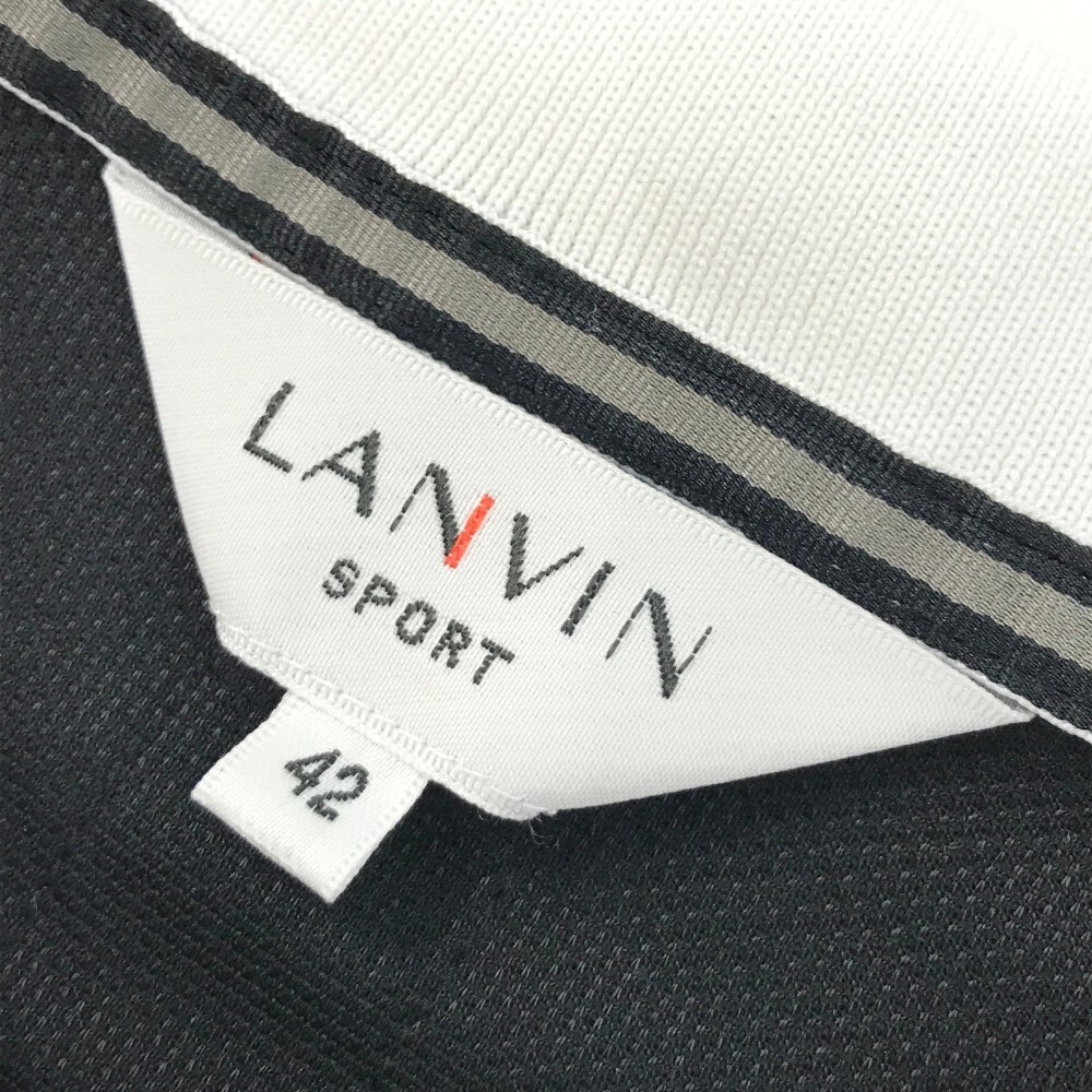 LANVIN SPORT ランバン スポール 半袖ポロシャツ ブラック系 42 [240101175032] ゴルフウェア レディースの画像4