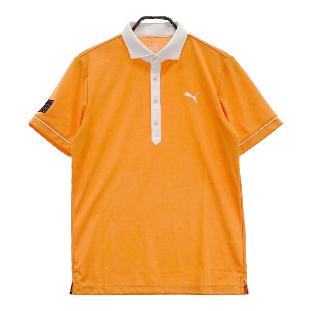 PUMA GOLF プーマゴルフ 半袖ポロシャツ オレンジ系 M [240101175219] ゴルフウェア メンズ_画像1