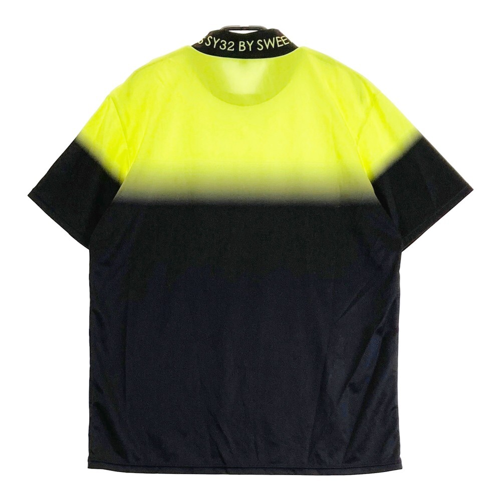 SY32 BY SWEET YEARS スウィートイヤーズ ハイネック 半袖Tシャツ グラデーション柄 イエロー系 XL [240101173920] ゴルフウェア メンズの画像2