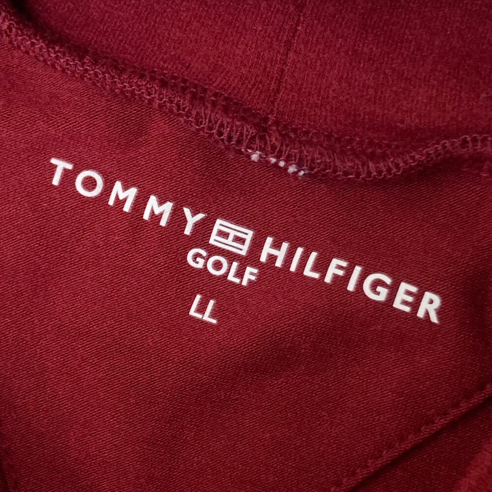 TOMMY HILFIGER GOLF トミー ヒルフィガーゴルフ ハイネック長袖Tシャツ レッド系 LL [240101171983] ゴルフウェア メンズ_画像3