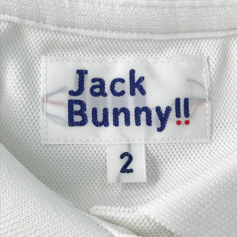 【1円】JACK BUNNY ジャックバニー 263-9160350 半袖ポロシャツ ワッペン ホワイト系 2 [240101103790] レディースの画像4