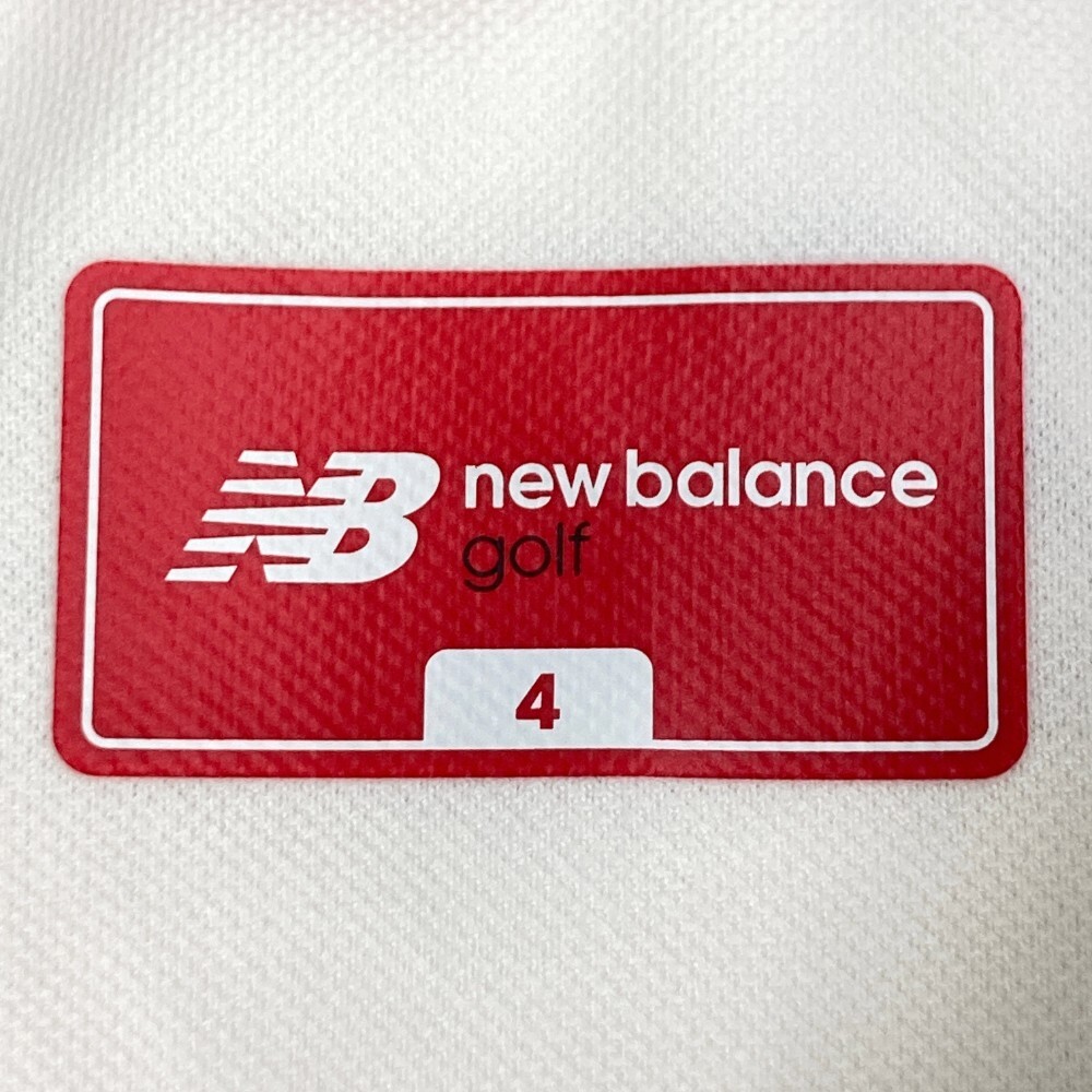 【1円】NEW BALANCE ニューバランス 半袖ポロシャツ 総柄 ホワイト系 4 [240101109620] メンズの画像6