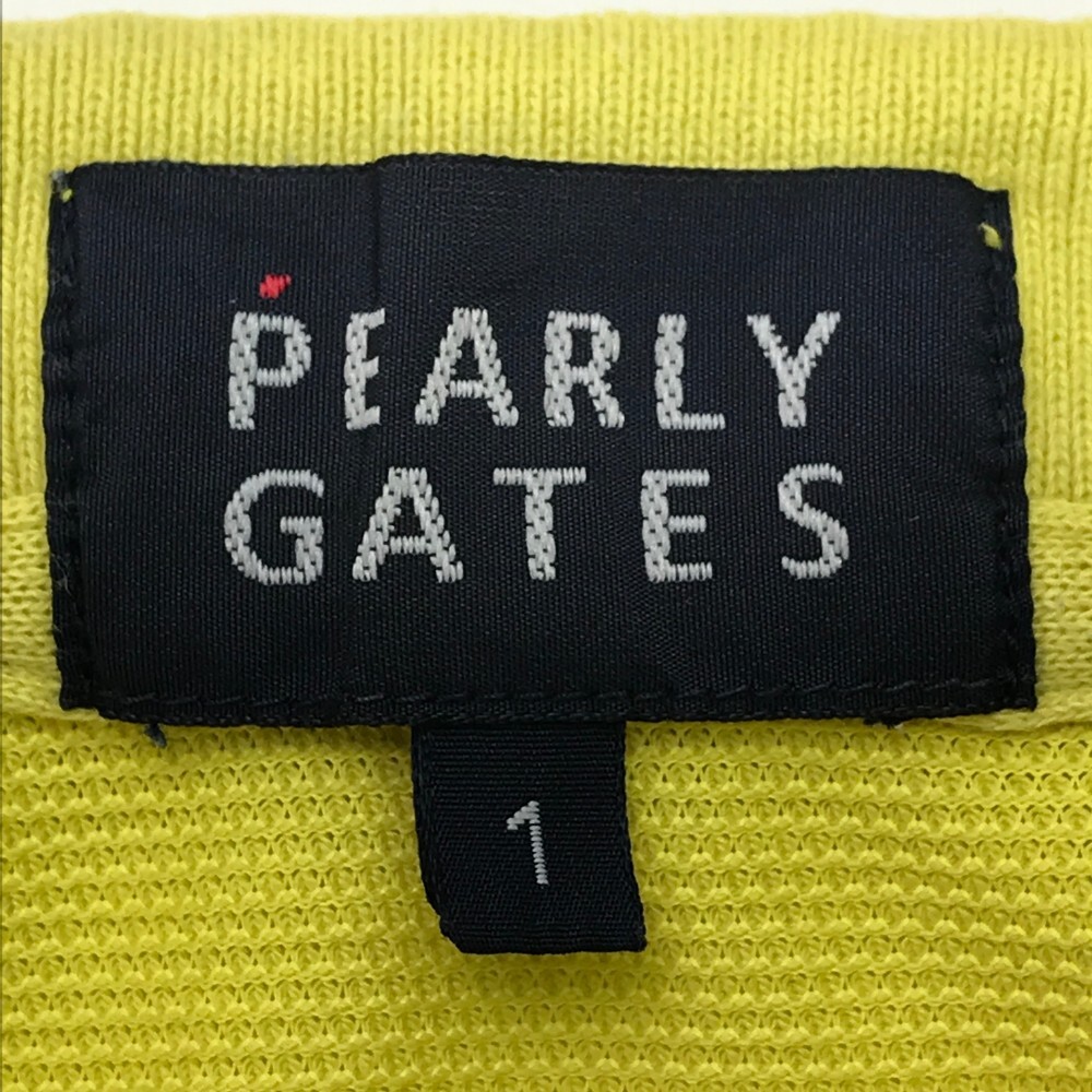 【1円】PEARLY GATES パーリーゲイツ 半袖ポロシャツ イエロー系 1 [240101124662] レディース_画像4