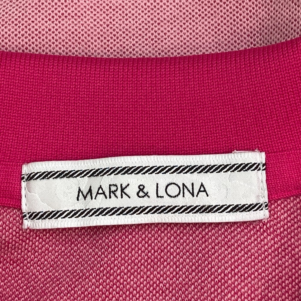 【1円】MARK&LONA マークアンドロナ 半袖ポロシャツ ピンク系 M [240101130621] メンズの画像3
