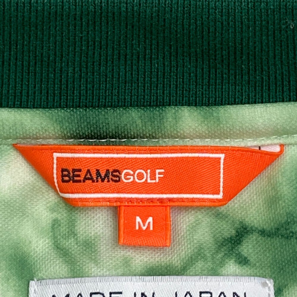 【1円】BEAMS GOLF ビームスゴルフ 半袖ポロシャツ 総柄 グリーン系 M [240101132459] レディースの画像3