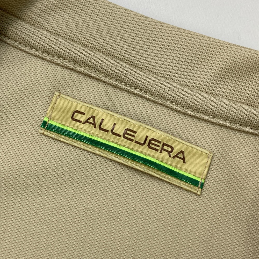 【1円】CALLEJERA カジェヘラ ハーフジップ半袖Tシャツ ベージュ系 4 [240101133290] メンズ_画像4