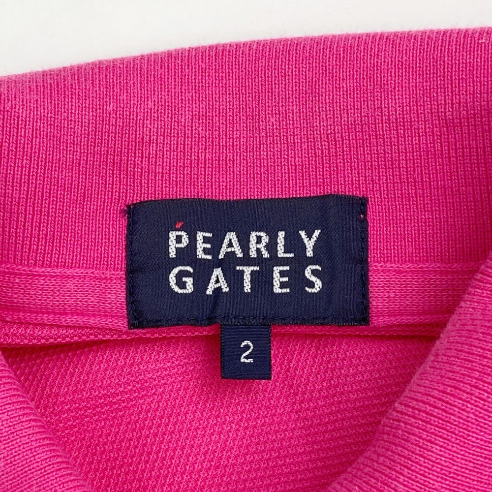 【1円】PEARLY GATES パーリーゲイツ 半袖ポロシャツ ピンク系 2 [240101134278] レディースの画像3