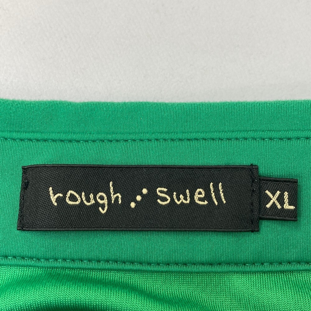 ROUGH&SWELL ラフアンドスウェル 2022年モデル 半袖ポロシャツ ボタンダウン 総柄 グリーン系 XL [240101169095] ゴルフウェア メンズの画像3