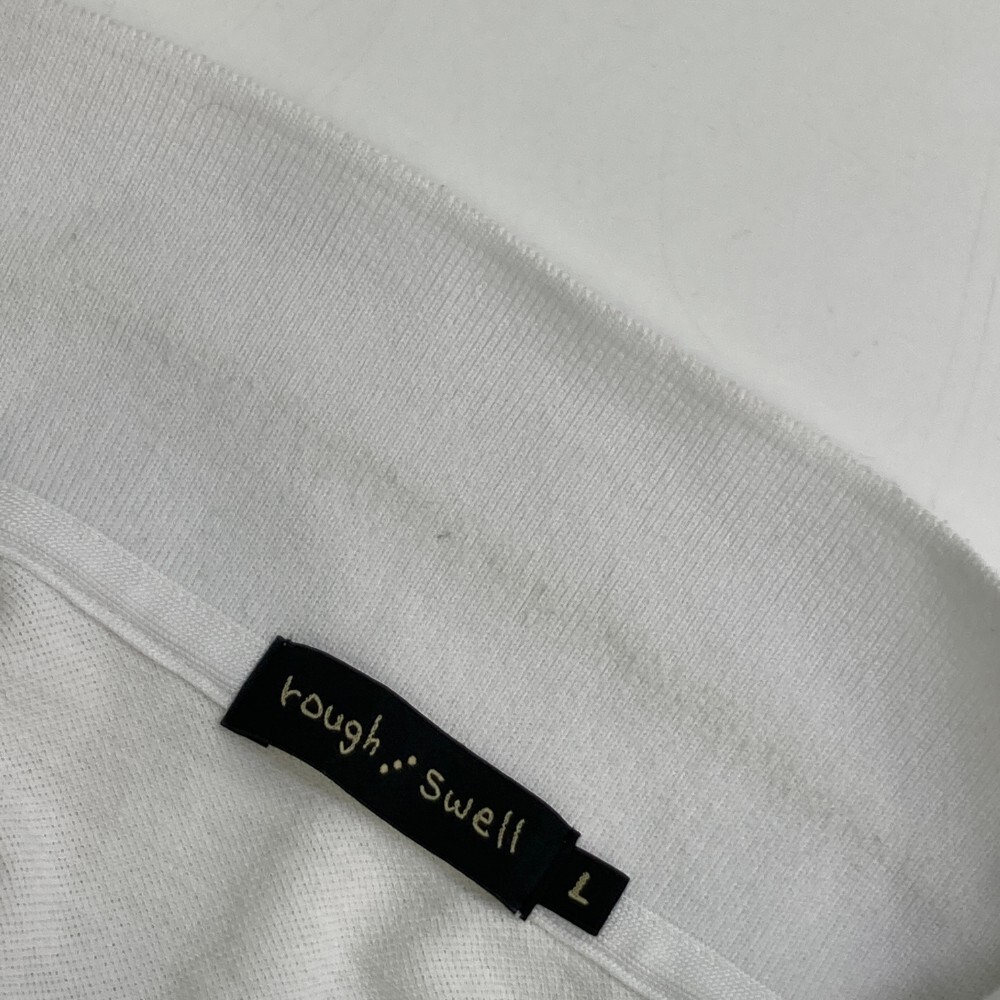 ROUGH&SWELL ラフアンドスウェル RSM-18013 半袖ポロシャツ 刺繍 ホワイト系 L [240101177746] ゴルフウェア メンズの画像5