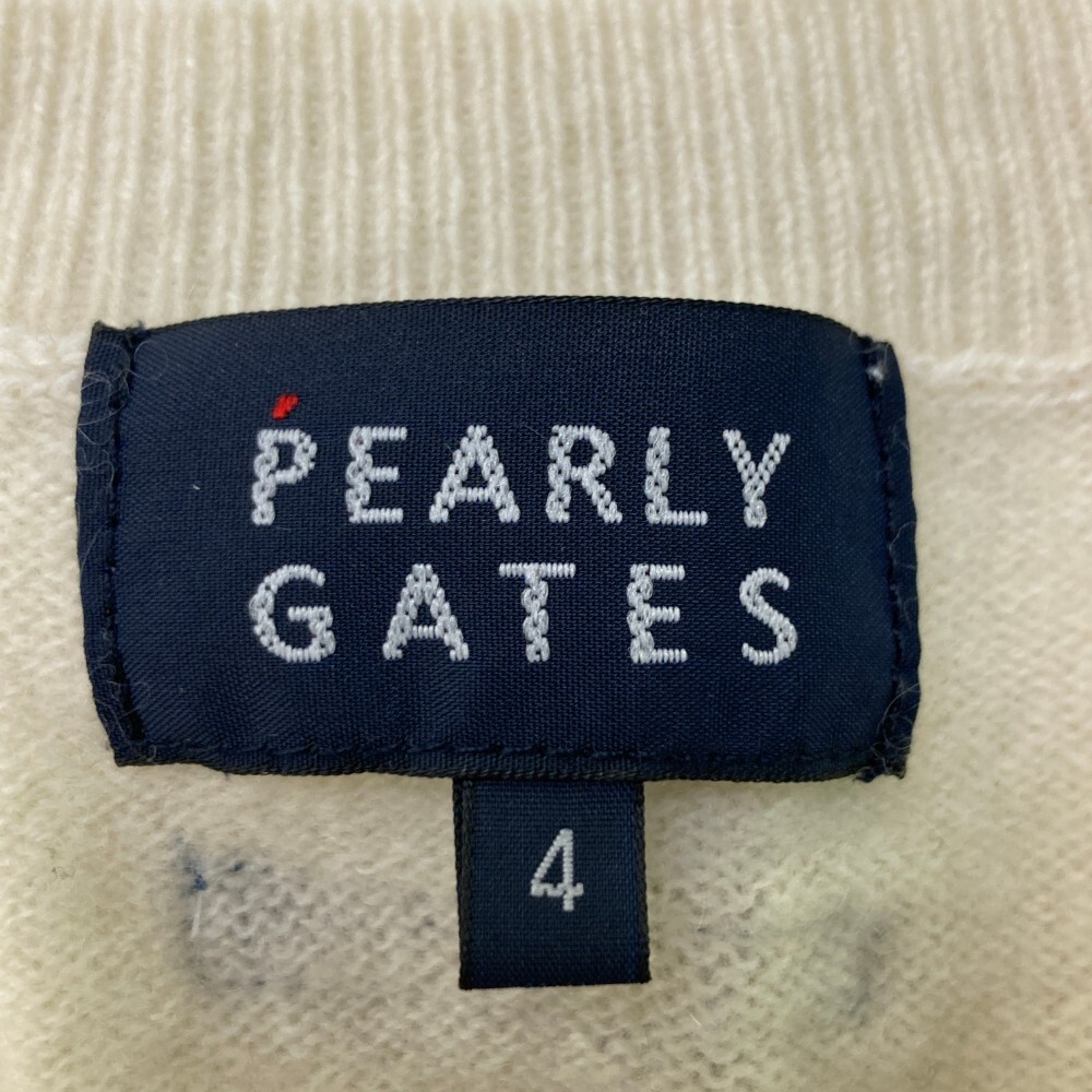 PEARLY GATES パーリーゲイツ カシミヤ ニットセーター ホワイト系 4 [240101175522] ゴルフウェア メンズ_画像3