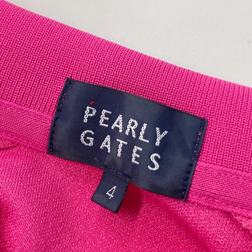 PEARLY GATES パーリーゲイツ 2023年モデル 半袖ポロシャツ ピンク系 4 [240101074063] ゴルフウェア メンズ_画像4