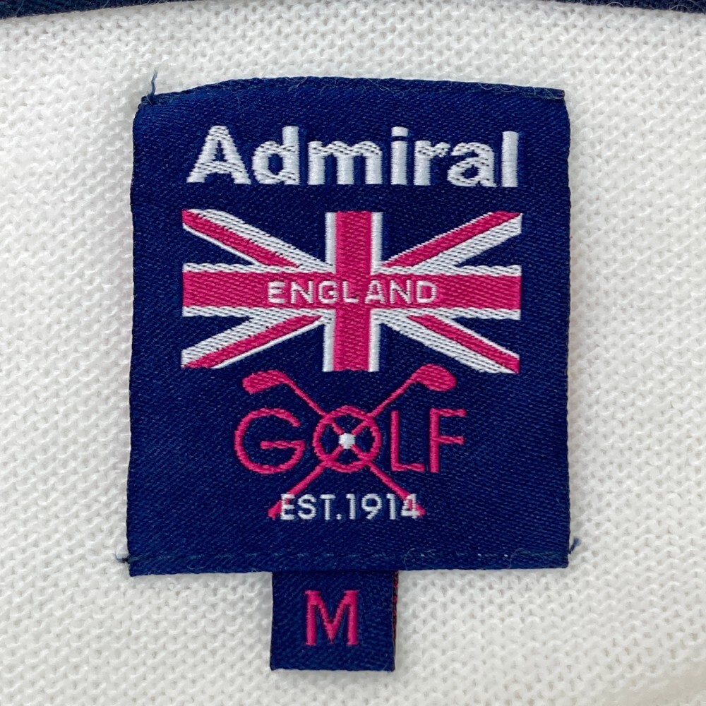 ADMIRAL Admiral полный Zip вязаный Parker оттенок белого M [240001516268] Golf одежда женский 
