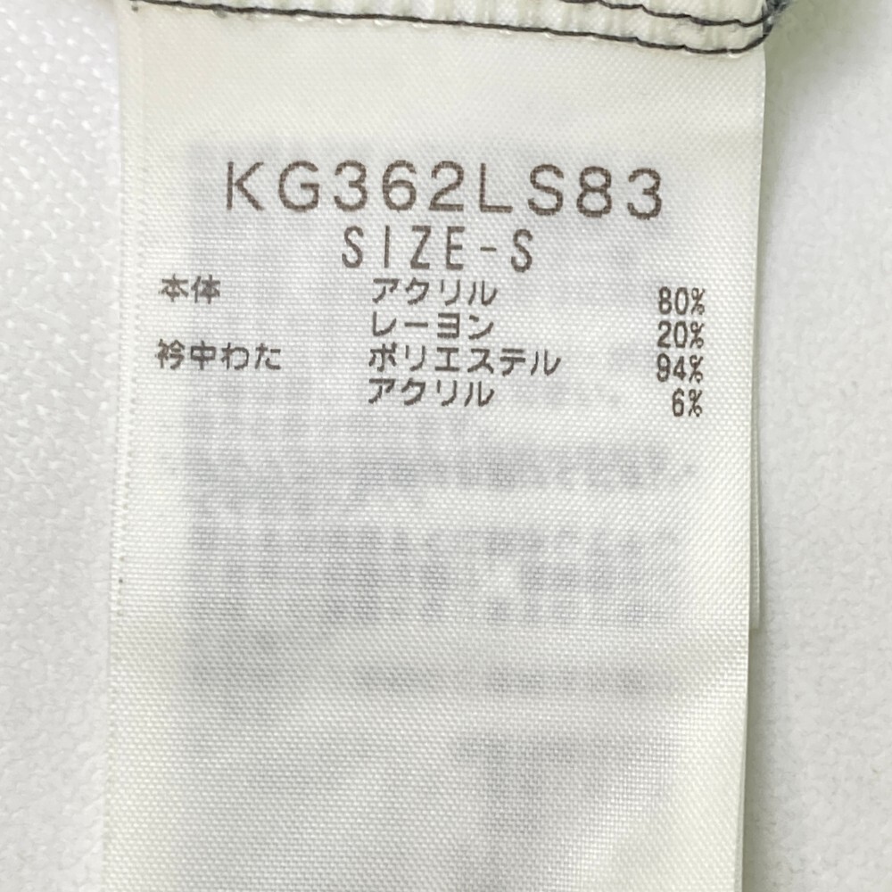 KAPPA GOLF カッパゴルフ ハーフジップ長袖Tシャツ 千鳥柄 ブラック系 S [240101181669] ゴルフウェア レディース_画像5