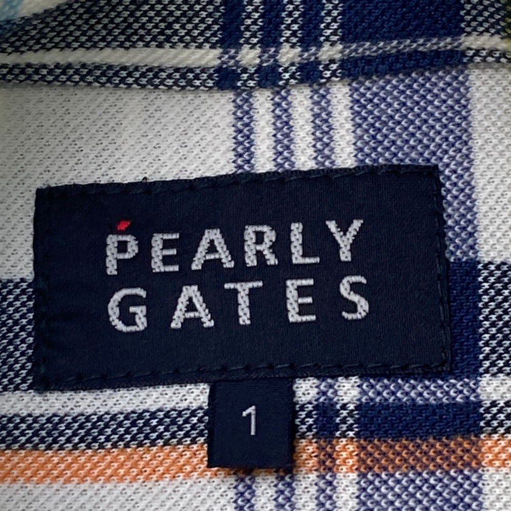 PEARLY GATES パーリーゲイツ 半袖ポロシャツ チェック柄 ホワイト系 1 [240101180883] ゴルフウェア レディース_画像3