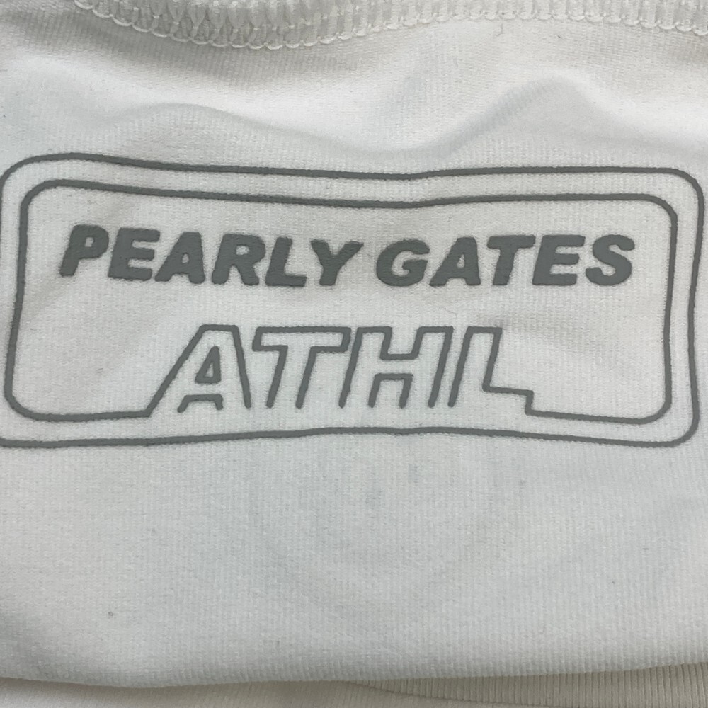 PEARLY GATES パーリーゲイツ ハイネック 長袖インナーTシャツ ホワイト系 0 [240101176760] ゴルフウェア レディース_画像3