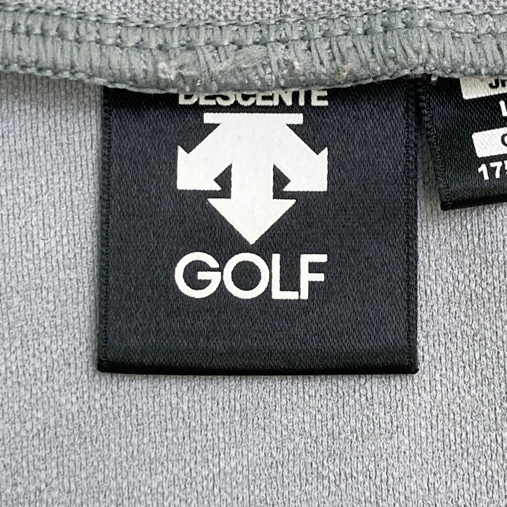 DESCENTE GOLF デサントゴルフ ハイネック半袖Tシャツ グレー系 L [240101099647] ゴルフウェア メンズ_画像3
