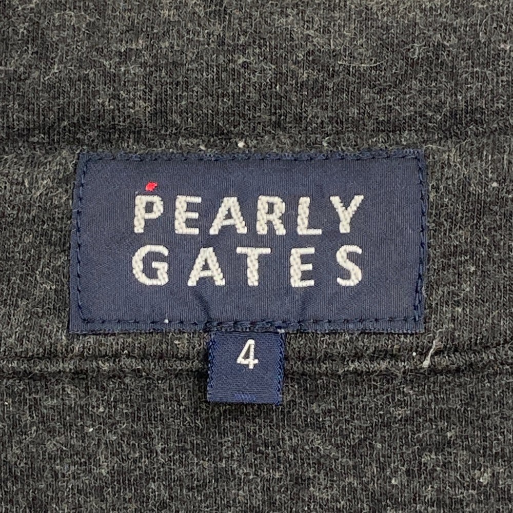 PEARLY GATES パーリーゲイツ ハーフジップ 半袖Tシャツ ネイビー系 4 [240101019315] ゴルフウェア メンズ_画像3