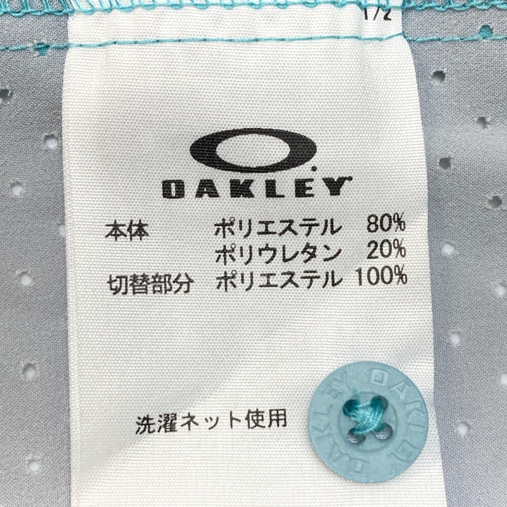 OAKLEY オークリー FOA400786SP20 半袖シャツ スカル刺繍 ブルー系 XL [240101092593] ゴルフウェア メンズ_画像5