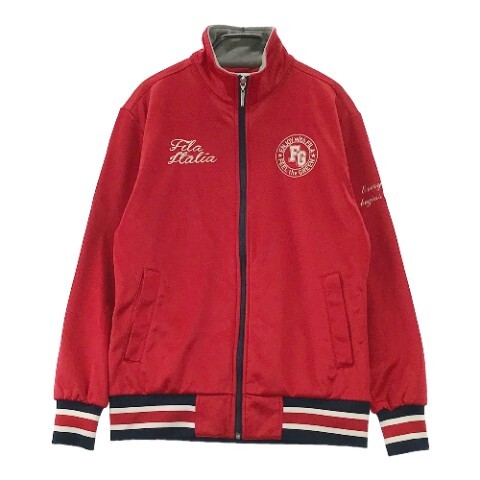 【1円】FILA GOLF フィラゴルフ 裏起毛 ジップジャケット レッド系 M [240101026564] メンズの画像1