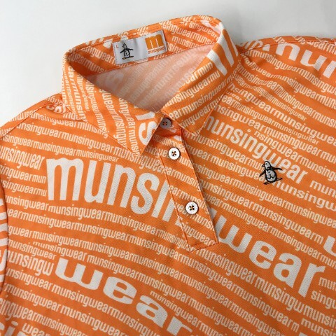 【1円】MUNSINGWEAR マンシングウェア 2022年モデル 半袖ポロシャツ オレンジ系 L [240101028641] レディース_画像3