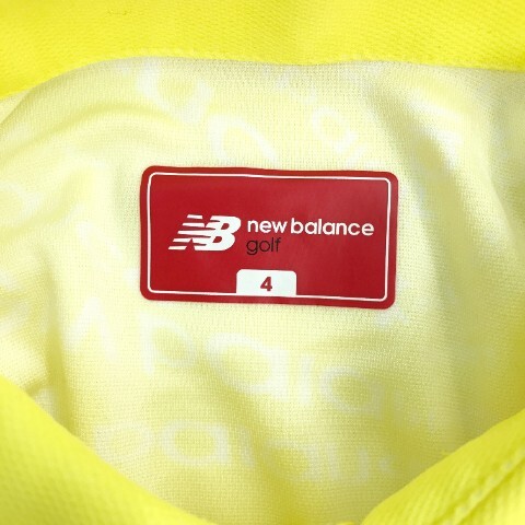 【1円】NEW BALANCE GOLF ニューバランスゴルフ 半袖ポロシャツ イエロー系 4 [240101030048] メンズの画像5