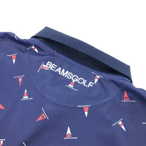 【1円】BEAMS GOLF ビームスゴルフ 半袖ポロシャツ ネイビー系 M [240101031329] メンズの画像5