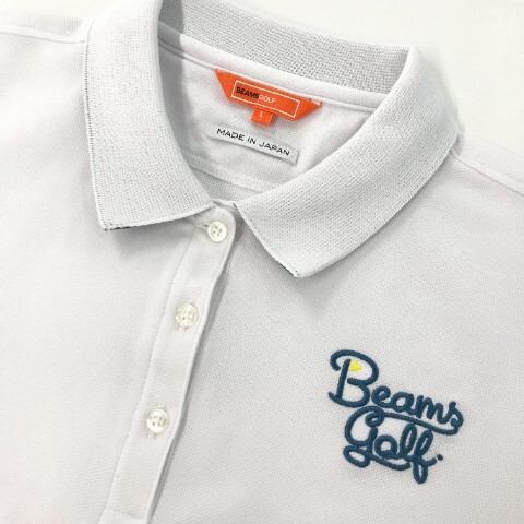 【1円】BEAMS GOLF ビームスゴルフ 2022年モデル 半袖ポロシャツ ホワイト系 L [240101035417] レディース_画像3