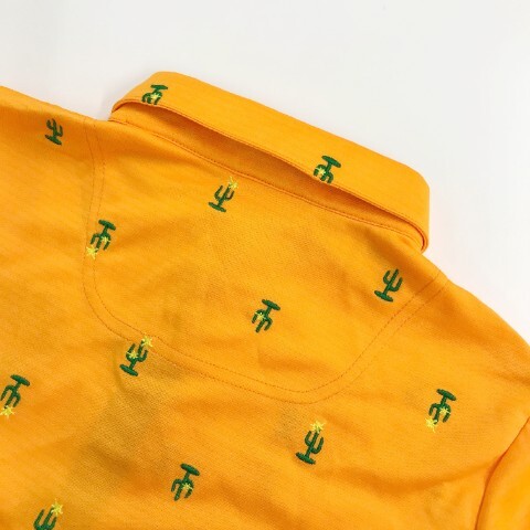【1円】FILA GOLF フィラゴルフ 半袖ポロシャツ 総 サボテン オレンジ系 M [240001855998] レディースの画像4