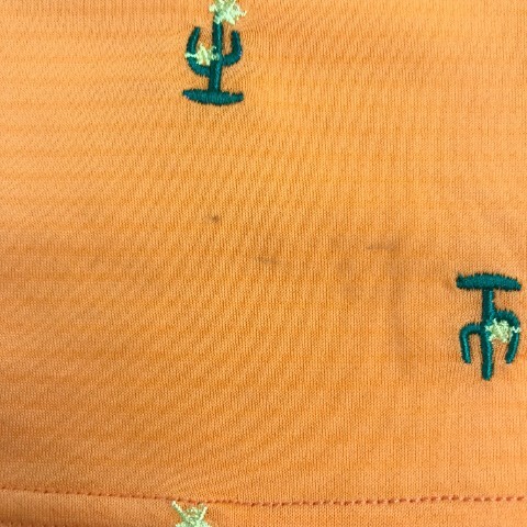 【1円】FILA GOLF フィラゴルフ 半袖ポロシャツ 総 サボテン オレンジ系 M [240001855998] レディースの画像8