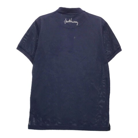 【1円】JACK BUNNY ジャックバニー 2021年モデル 半袖 ポロシャツ 刺繍 ネイビー系 5 [240001860129] メンズ_画像2