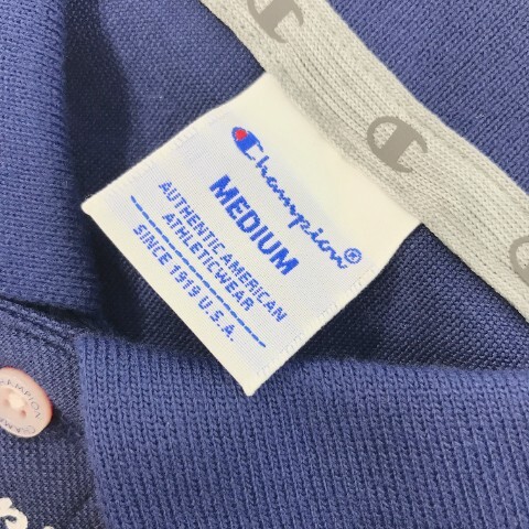 【1円】CHAMPION GOLF チャンピオンゴルフ 半袖 ポロシャツ 総 ネイビー系 MEDIUM [240001860145] メンズ_画像5