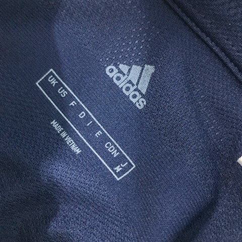 【1円】ADIDAS GOLF アディダスゴルフ 半袖 ポロシャツ ボタンダウン ネイビー系 M [240001864603] レディース_画像5