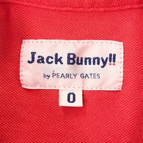 【1円】JACK BUNNY ジャックバニー 半袖ポロシャツ レッド系 0 [240001865274] レディースの画像6