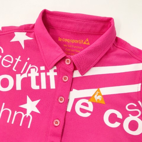 【1円】LE COQ GOLF ルコックゴルフ 半袖ポロシャツ ピンク系 S [240001865301] レディースの画像3