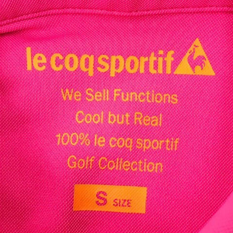【1円】LE COQ GOLF ルコックゴルフ 半袖ポロシャツ ピンク系 S [240001865301] レディースの画像6