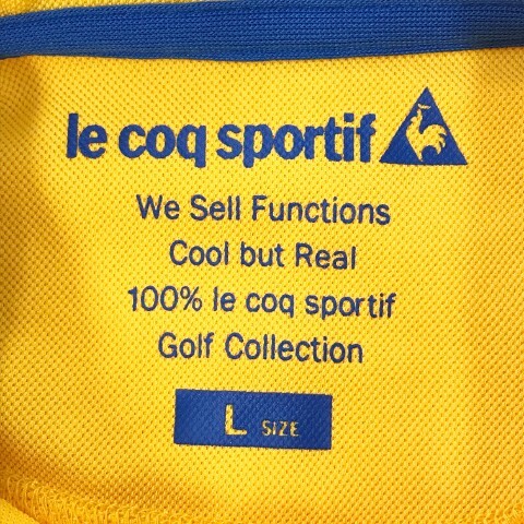 【1円】LE COQ GOLF ルコックゴルフ 半袖ポロシャツ イエロー系 L [240001866654] レディース_画像5