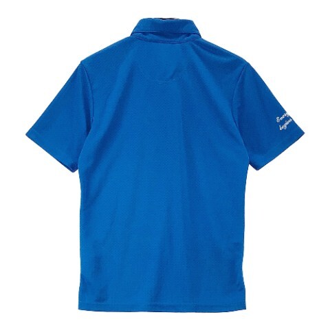 【1円】FILA GOLF フィラゴルフ 半袖ポロシャツ チェッカーフラッグ ブルー系 M [240001869512] メンズの画像2