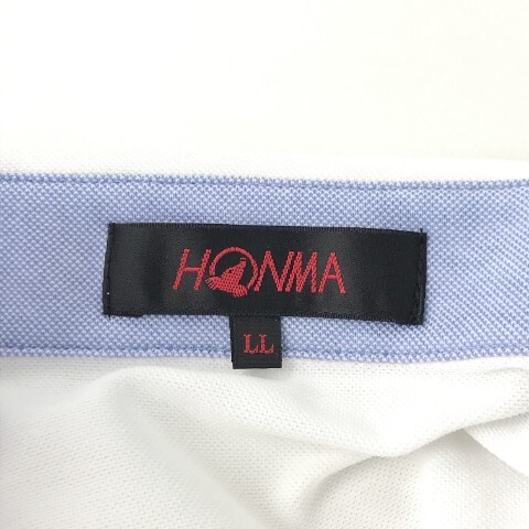 【新品】HONMA ホンマゴルフ 831-315142 半袖ポロシャツ ホワイト系 LL [240101038627] ゴルフウェア メンズ_画像5
