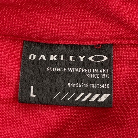 【1円】OAKLEY オークリー 半袖ポロシャツ レッド系 L [240101066014] メンズの画像5