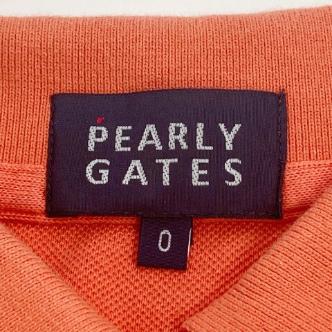 【1円】PEARLY GATES パーリーゲイツ 半袖ポロシャツ オレンジ系 0 [240101070343] レディースの画像5