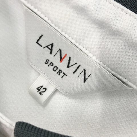 【1円】LANVIN SPORT ランバン スポール VLN155129N 半袖ポロシャツ 総柄 ホワイト系 42 [240101071221] レディースの画像5