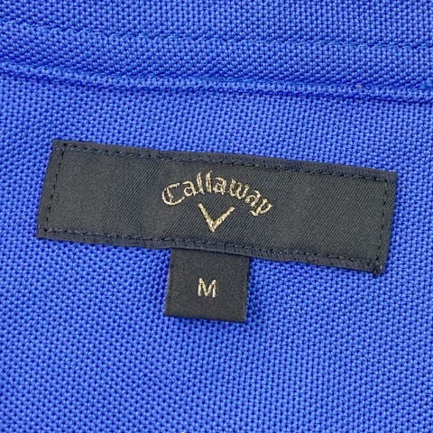 【1円】CALLAWAY キャロウェイ 半袖ポロシャツ 総柄 ブルー系 M [240101103847] メンズの画像7