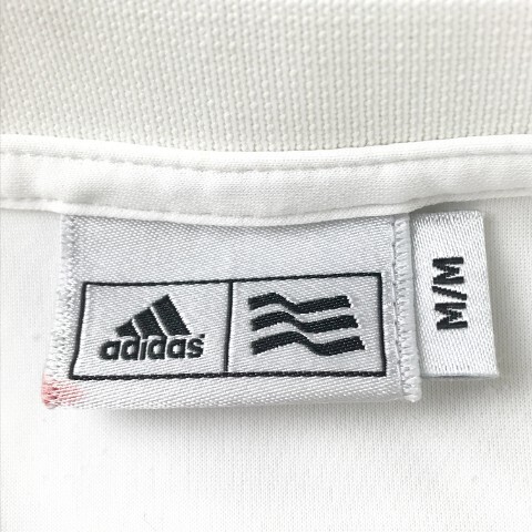 【1円】ADIDAS GOLF アディダスゴルフ 半袖ポロシャツ ボーダー柄 ホワイト系 M/M [240001874228] メンズの画像5