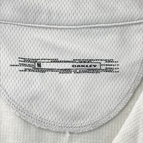 【1円】OAKLEY オークリー ハーフジップ 半袖Tシャツ ホワイト系 M [240001874286] メンズの画像5