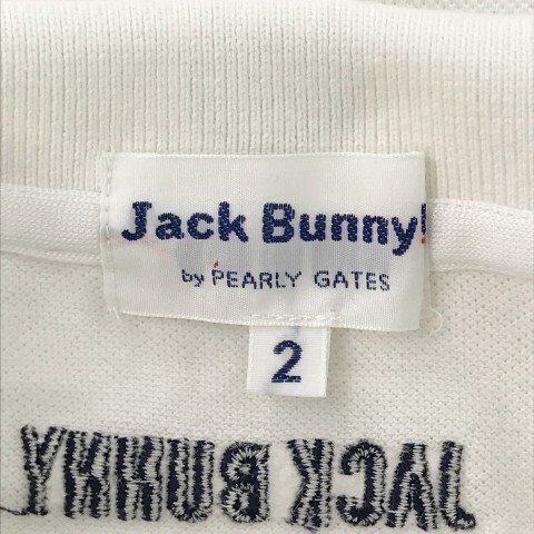 【1円】JACK BUNNY ジャックバニー 半袖ポロシャツ ワッペン ホワイト系 2 [240001876160] レディースの画像5