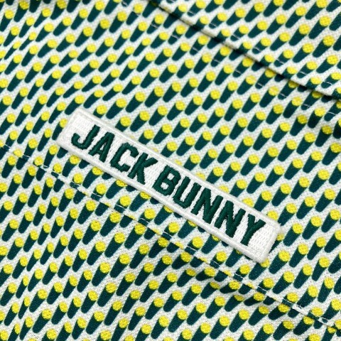 【1円】JACK BUNNY ジャックバニー 半袖ポロシャツ 総柄 イエロー系 1 [240001995265] レディースの画像4