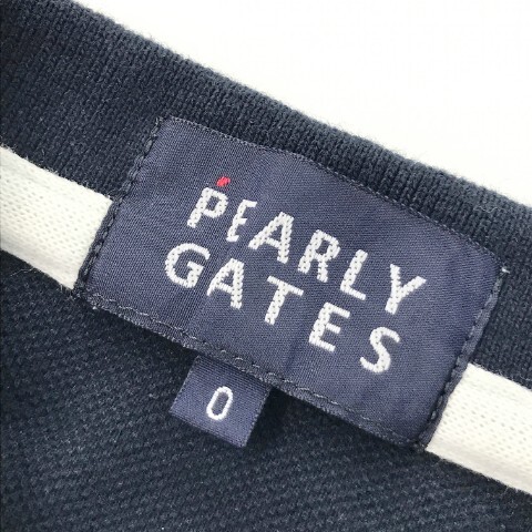 【1円】PEARLY GATES パーリーゲイツ 半袖ポロシャツ ニコちゃん ネイビー系 0 [240101062487] レディースの画像5